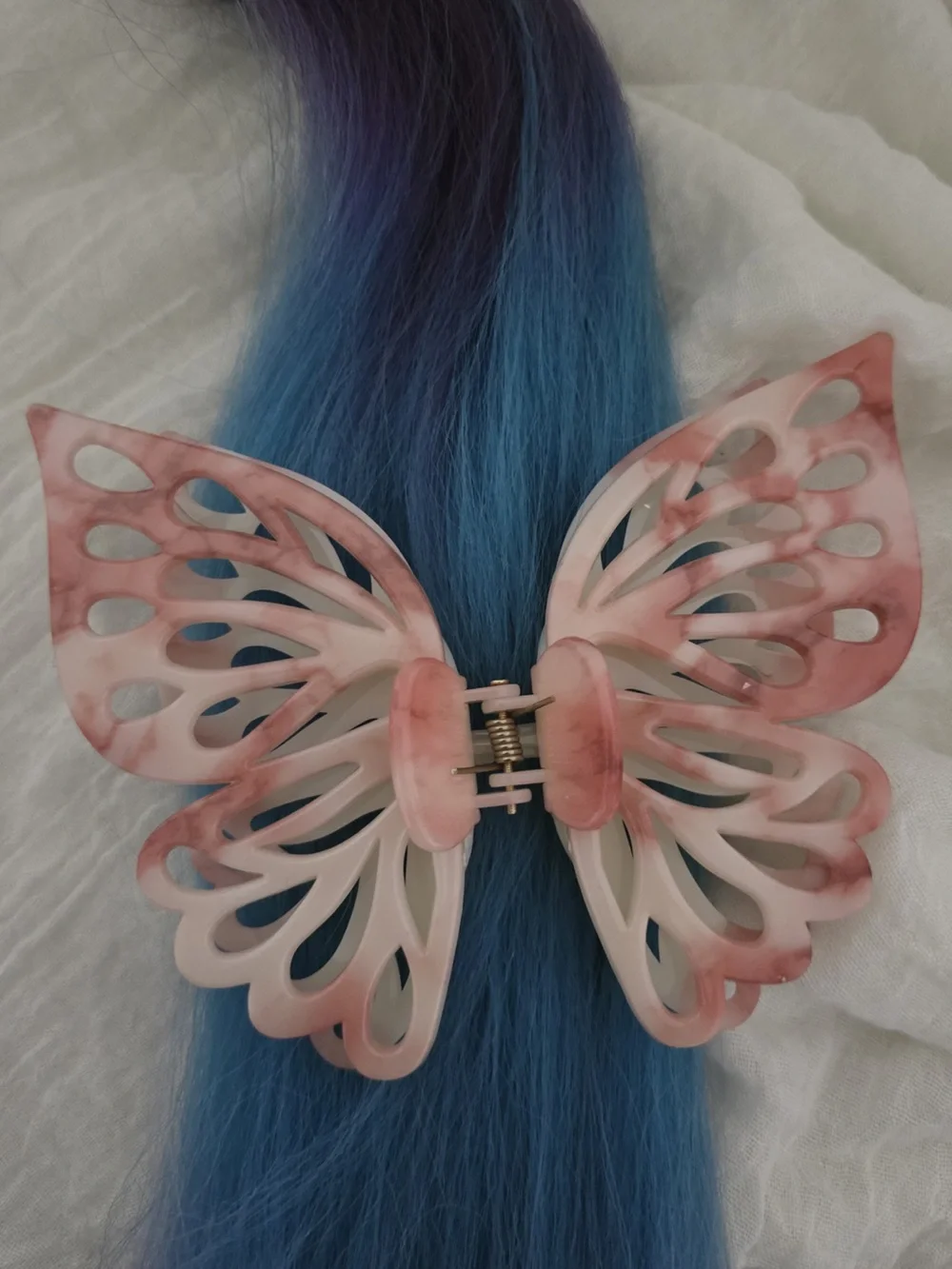 Marbled Butterfly Elegant Claw Clip